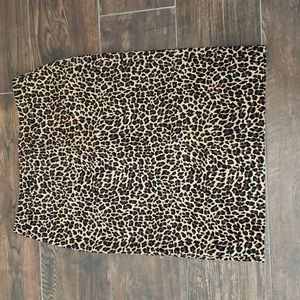 J. Crew cheetah skirt